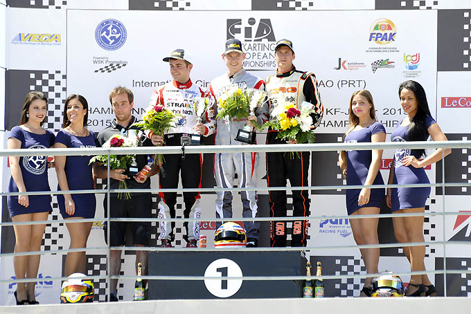 Ben Hanley wint EK Karting KF podium